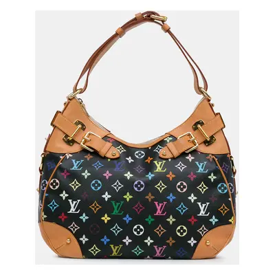 Louis Vuitton Black Monogram Multicolore Canvas Greta Shoulder Bag