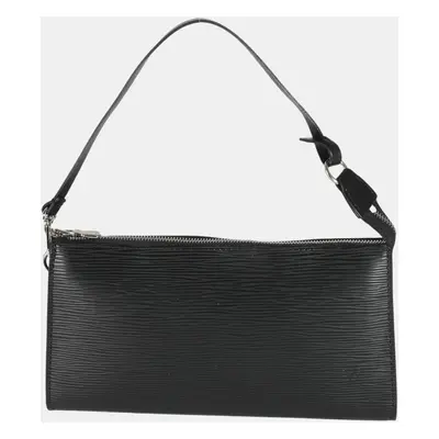 Louis Vuitton Black Epi Leather Pochette Accessoires Bag