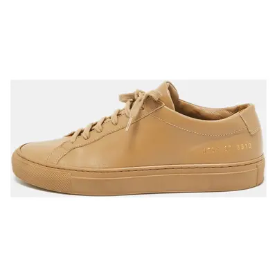 Common Projects Brown Leather Achilles Sneakers Size