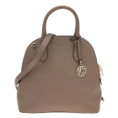 Dkny Brown Leather Top Zip Satchel