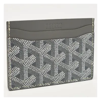 Goyard Grey Goyardine Coated Canvas and Leather Saint Sulpice Card Holder