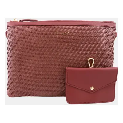 Charriol Burgundy Leather Christina Pouches