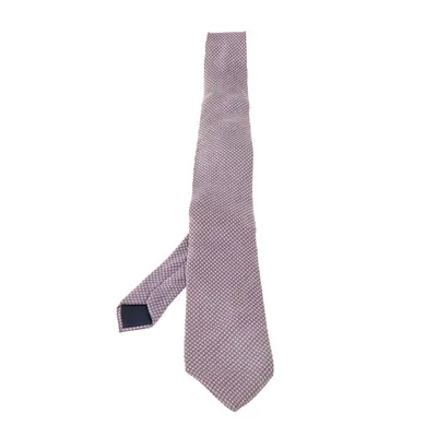 Lanvin Pink Dot Pattern Print Silk Satin Tie