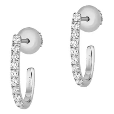 Messika 18ct White Gold and Diamond Gatsby Hoop Earrings