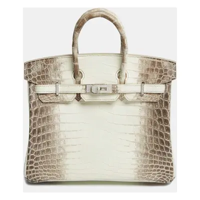 Hermès Blanc Crocodile Niloticus Himalaya 18K White Gold Encrusted Diamond Birkin Bag