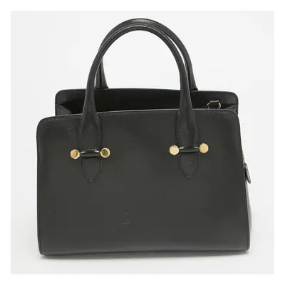 Salvatore Ferragamo Black Leather Today Tote