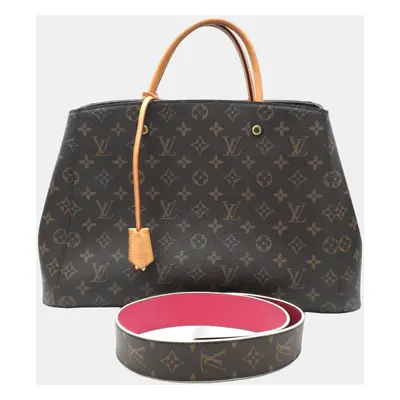 Louis Vuitton Brown Monogram Canvas Montaigne GM Tote Bag