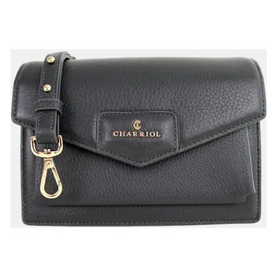 Charriol Deep Grey Leather Twilight Handbag