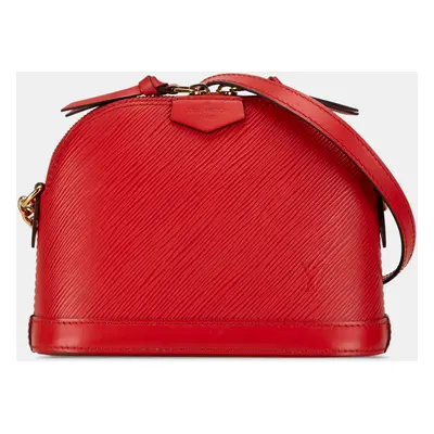 Louis Vuitton Red Epi Leather Mini Alma Shoulder Bag