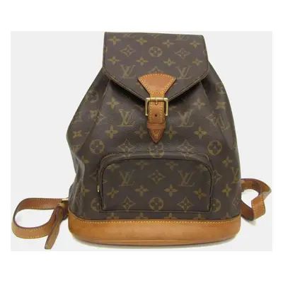 Louis Vuitton Brown Coated Canvas Monogram Montsouris MM Backpack