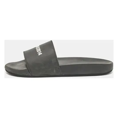 Axel Arigato Black Rubber Pool Slides Size