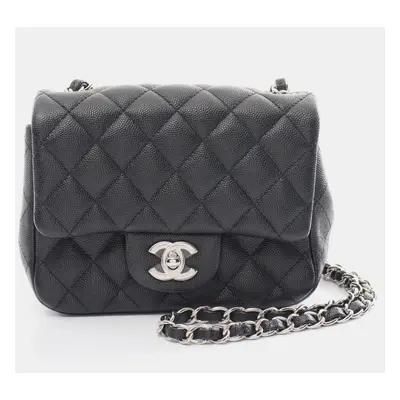 Chanel Matelasse Caviar Skin (Grained Calf) Black Shoulder Bag