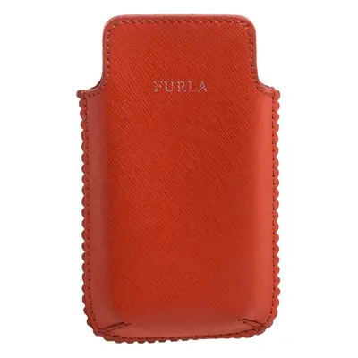 Furla Orange Leather Phone Case