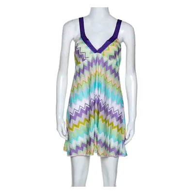 Missoni Mare Multicolor Chevron Knit Cover Up Mini Dress