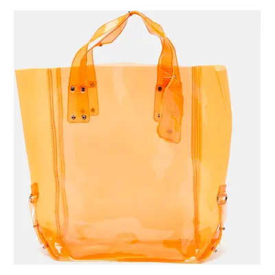 Alexander McQueen Orange PVC Tote