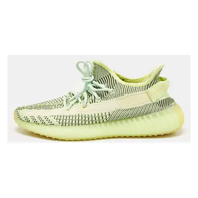 Yeezy x Adidas Neon Green Knit Fabric Boost V2 Yeezreel (Non Reflective) Sneakers Size