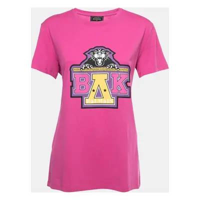 Balmain X Beyonce Pink Cotton Logo T-Shirt