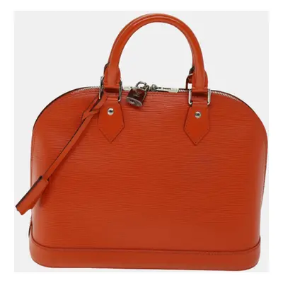 Louis Vuitton Orange Epi Leather Alma handbag