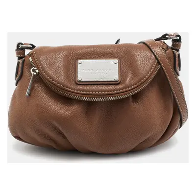 Marc By Marc Jacobs Brown Leather Classic Q Natasha Crossbody Bag