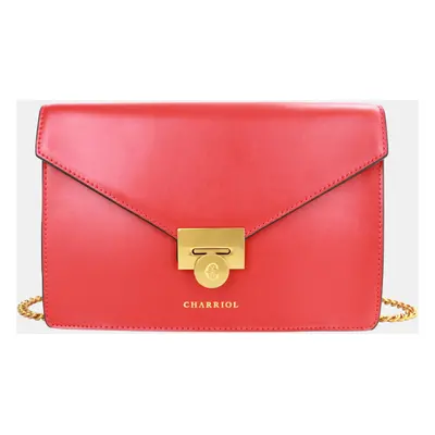 Charriol Red Leather TWIST Handbag