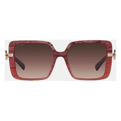 Bvlgari Red Full Rim Sunglasses