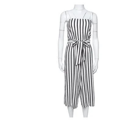 Alice + Olivia Monochrome Linen Lucie Gaucho Jumpsuit