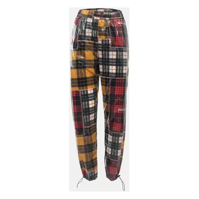 Palm Angels Multicolor Checkered Nylon Straight Pants