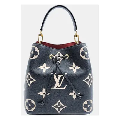 Louis Vuitton Black Giant Monogram Empriente Leather Neonoe MM Bucket Bag