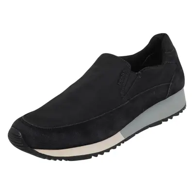 Prada Sport Black Suede And Nylon Slip On Sneakers Size