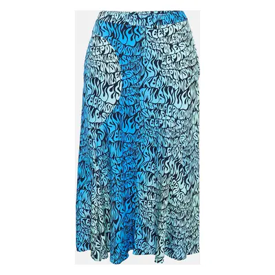 Stella McCartney Blue Printed Midi Skirt