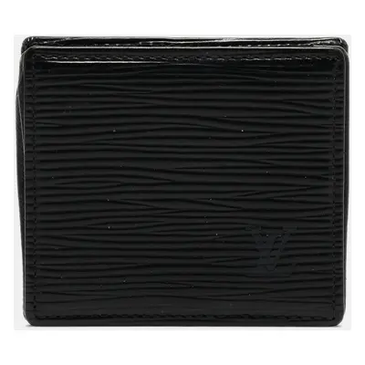 Louis Vuitton Black Epi Leather Porte-Monnaie Boite Coin Purse