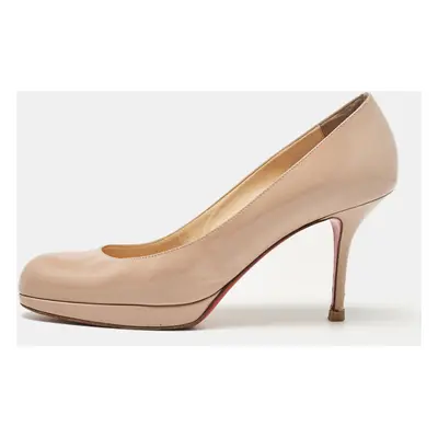 Christian Louboutin Beige Patent New Simple Pumps Size