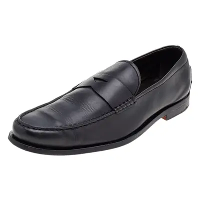 Tod's Black Leather Slip on Loafers Size 42.5