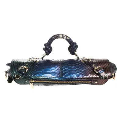 Versace Multicolor Ombre Python Canyon Bag