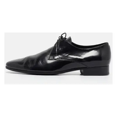 Burberry Black Leather Lace Up Oxfords Size