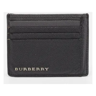 Burberry Black/Grey Leather Card Holder