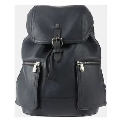 Louis Vuitton Navy Blue Utah Leather Canyon Backpack