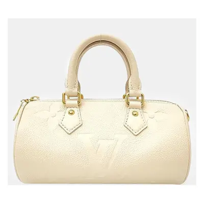 Louis Vuitton Cream Leather Empreinte Papillon BB Handbag