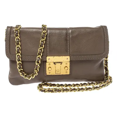 Tory Burch Beige Leather Crossbody Bag