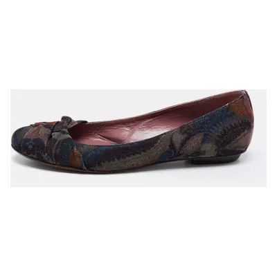 Missoni Multicolor Lurex Fabric Ballet Flats Size 40.5