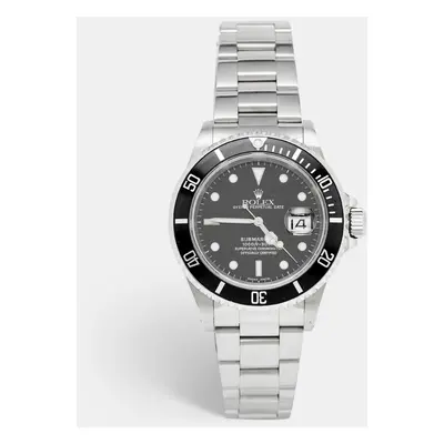 Rolex Black Stainless Steel Submariner