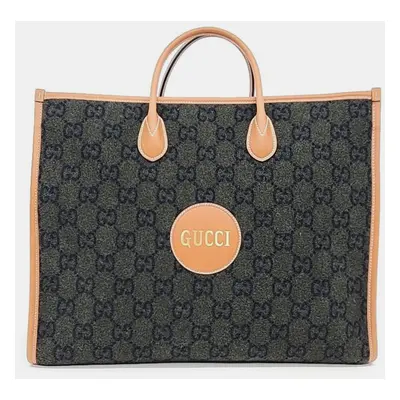 Gucci Khaki Felt Tote Bag