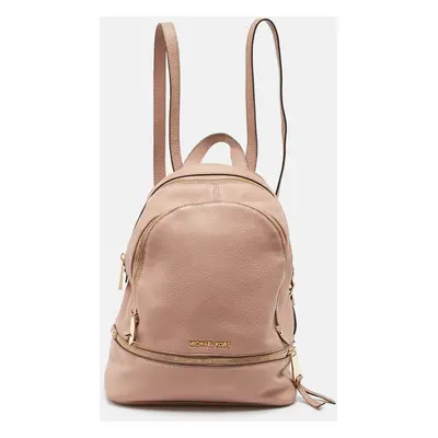 Michael Kors Beige Leather Rhea Backpack