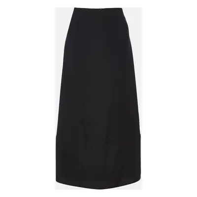 Emporio Armani Black Crepe Long Skirt