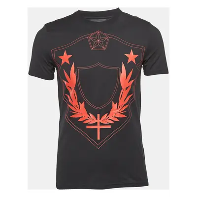 Givenchy Black Stars Shield Print Cotton T-Shirt