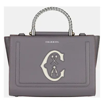 Charriol Storm Grey Leather MARIE OLGA Handbag