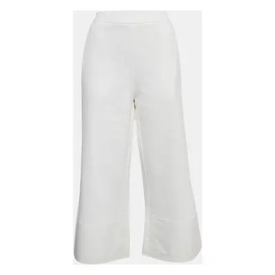 Stella McCartney White Cotton Wide-Leg Sweatpants