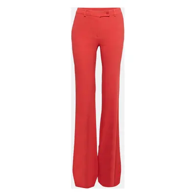 Etro Red Crepe Flared Trousers