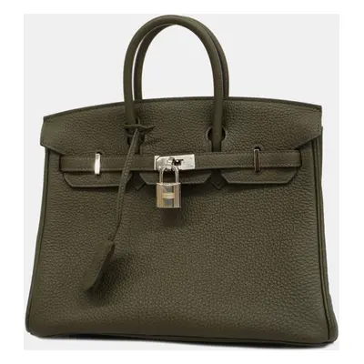 Hermes Olive Green Togo Leather Birkin Tote Bag