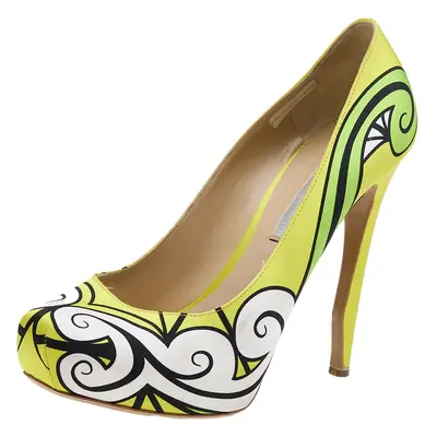 Nicholas Kirkwood Multicolor Satin Pumps Size